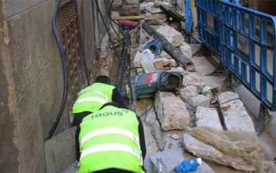 TAGUS sustituye y amplia la red de abastecimiento en la calle Sierpe de Toledo
