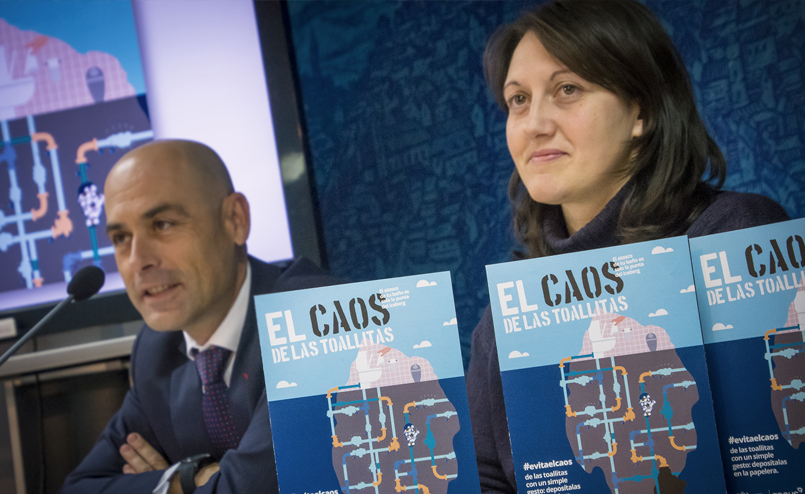 El Ayuntamiento de Toledo y Tagus lanzan una campaña para concienciar  sobre el problema de las toallitas húmedas