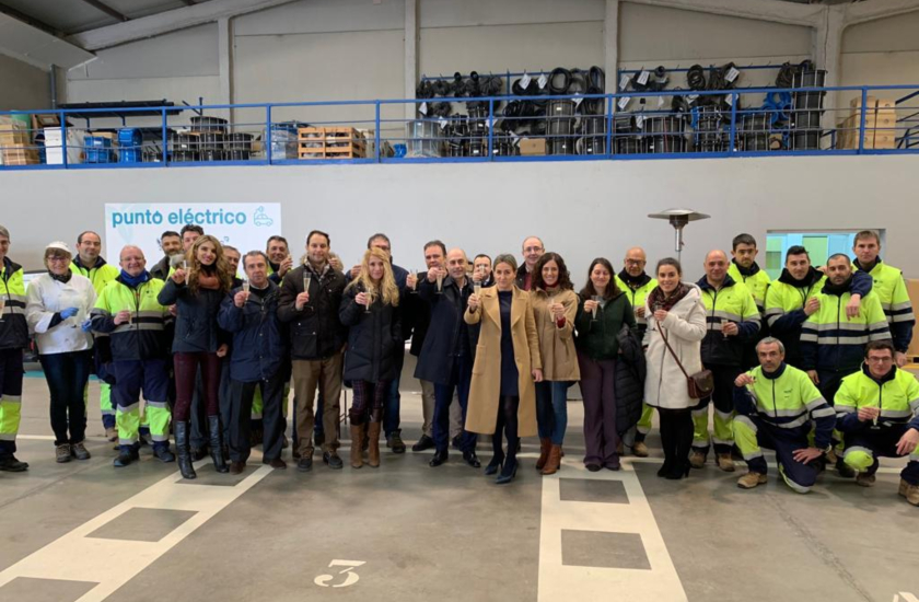 ​La plantilla de TAGUS brinda con la alcaldesa de Toledo por el nuevo año