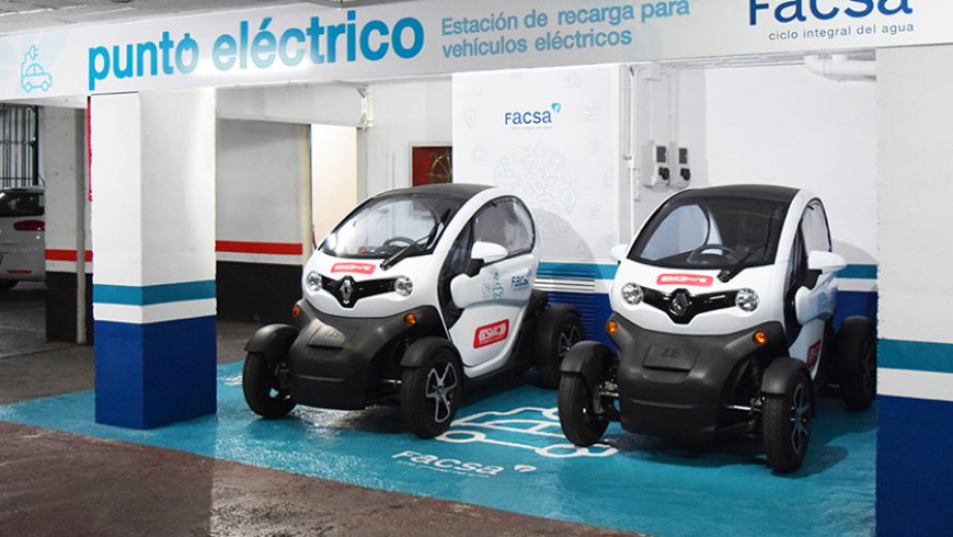 FACSA incorpora un punto de recarga para su flota de vehículos eléctricos