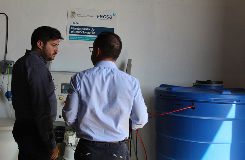 FACSA habilita en Nules una planta piloto de tratamiento de agua mediante electrocloración