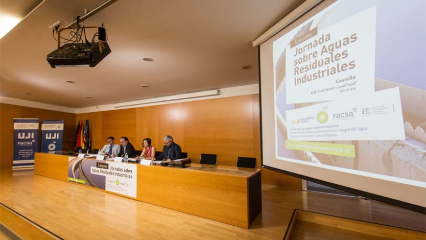 La Cátedra FACSA-UJI coorganiza la I Jornada sobre Aguas Residuales Industriales celebrada en Castelló
