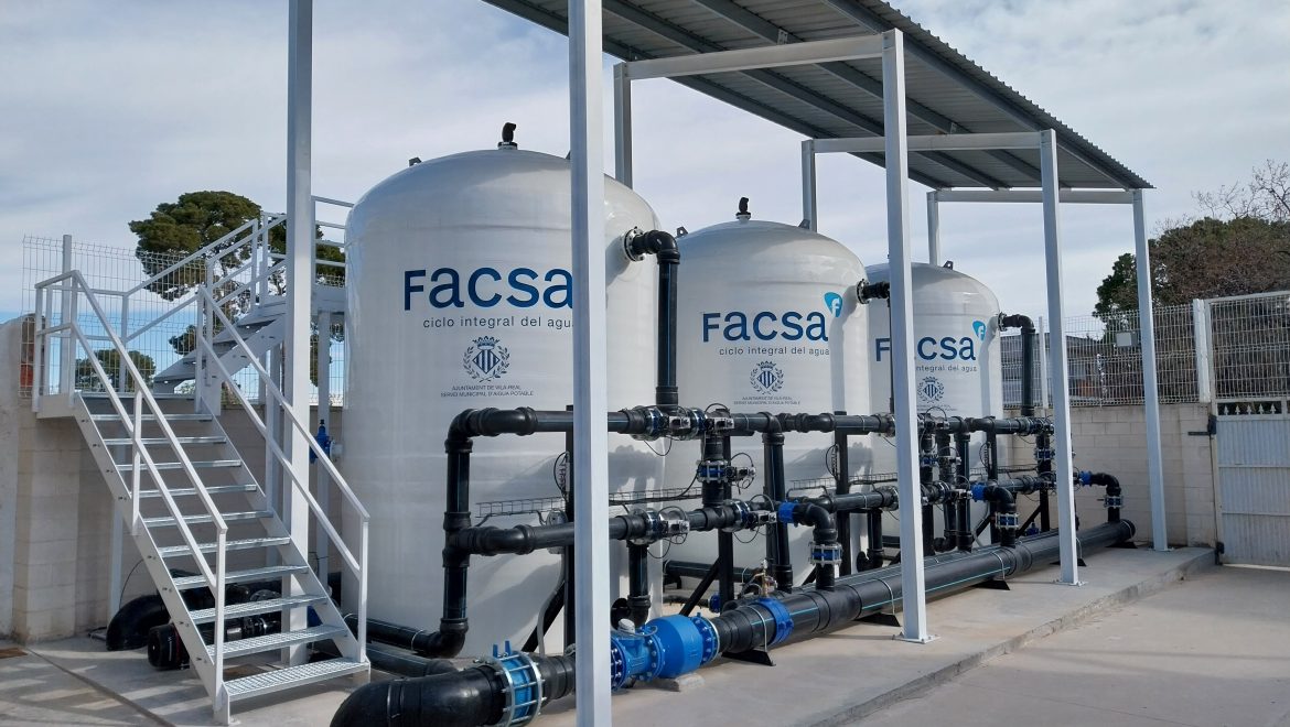 Facsa finaliza en Vila-real dos plantas de carbón activo que permiten abastecer a la localidad de agua de máxima calidad