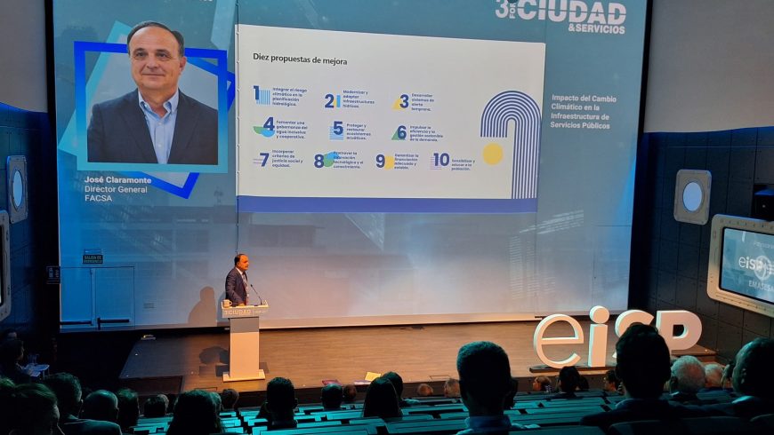 Facsa advierte de la urgencia de adaptar las infraestructuras urbanas a la nueva realidad climática en el III Foro Ciudad y Servicios